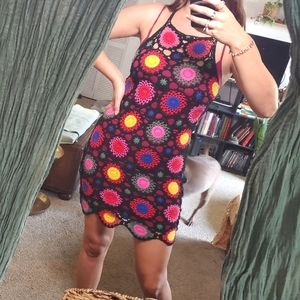 Colorful knit dress as seen on Olivia Rodrigo